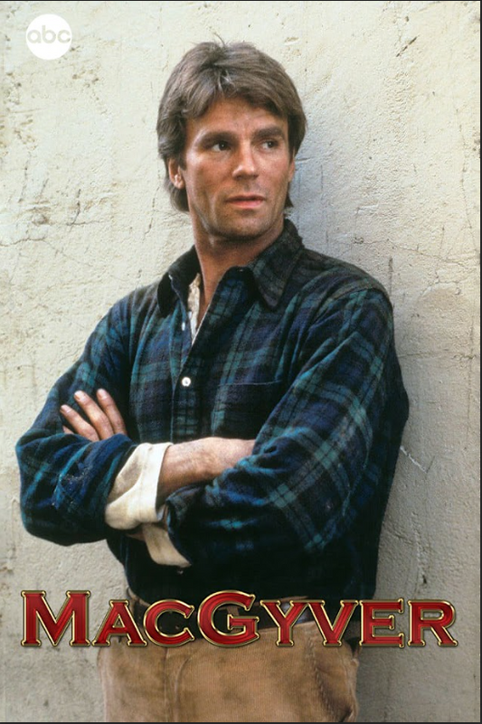 MacGyver 1985 Poster 24x36 - Classic TV Action Adventure Richard Dean Anderson - PosterFire.com