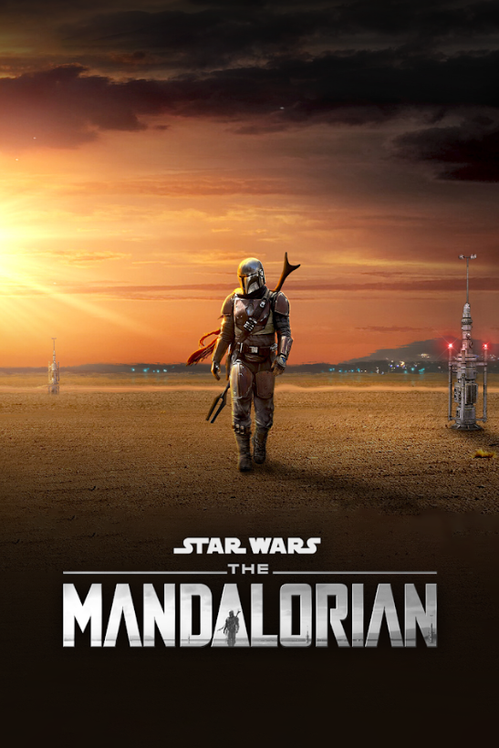 The Mandalorian 2019 Poster 24x36 - Star Wars Bounty Hunter Baby Yoda Epic Adven - PosterFire.com