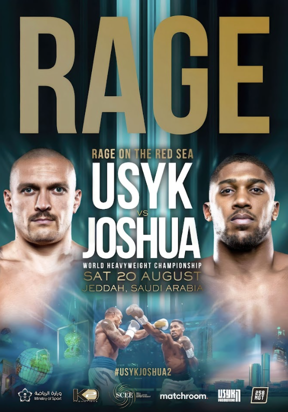 Usyk vs Joshua Boxing Poster 24x36 - 2021 Heavyweight Title Fight, Epic Showdown - PosterFire.com