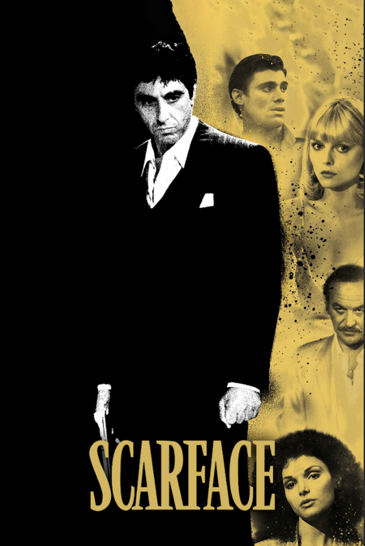 Scarface 1983 Poster 24x36 - Al Pacino - Classic Gangster Film - Cult Favorite