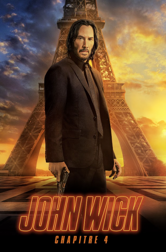 John Wick Chapter 4 2023 Movie Poster 24x36 - Action Blockbuster, Keanu Reeves - PosterFire.com