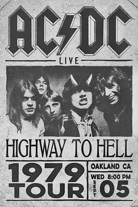 AC/DC Poster 24x36 - Rock Legends, High Voltage, Classic Rock Icons - PosterFire.com