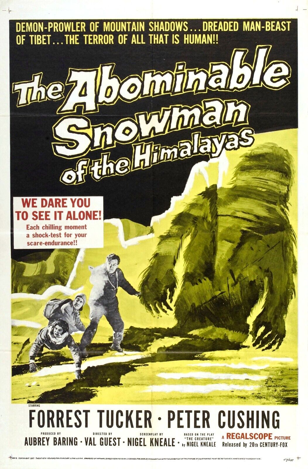 Abominable Snowman of the Himalayas Movie Poster