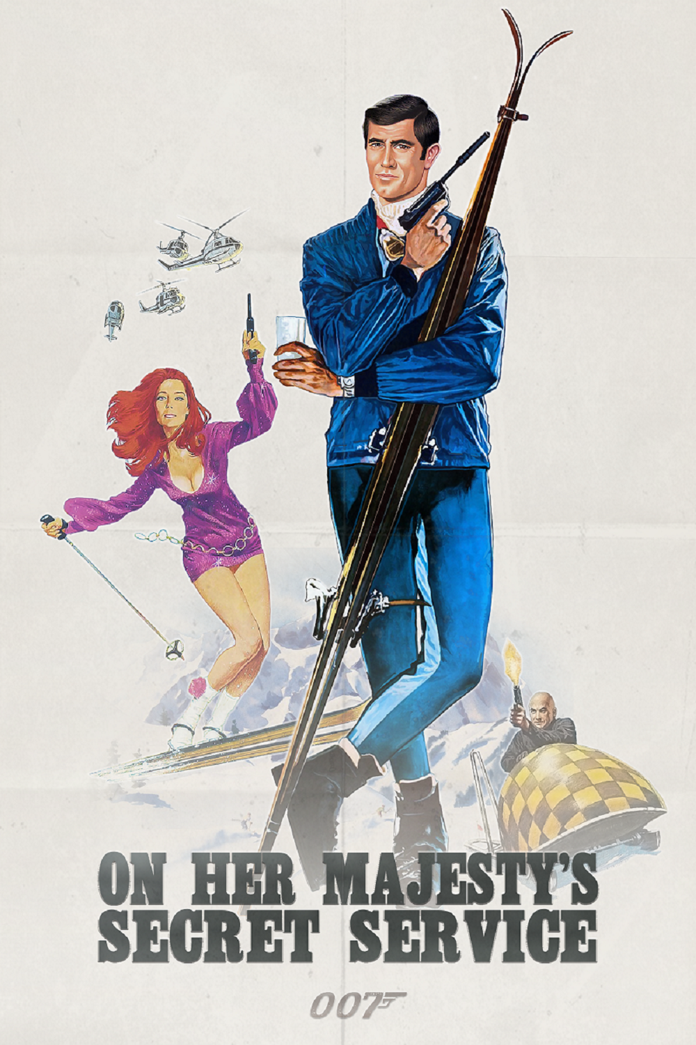 On Her Majesty's Secret Service 1969 Movie Poster 24x36 James Bond Action - PosterFire.com