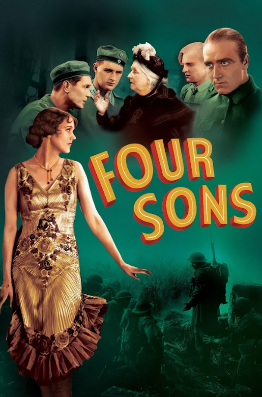 Four Sons (1928) 24x36 Movie Poster, Silent Drama Classic, Rare Vintage Film Art - PosterFire.com