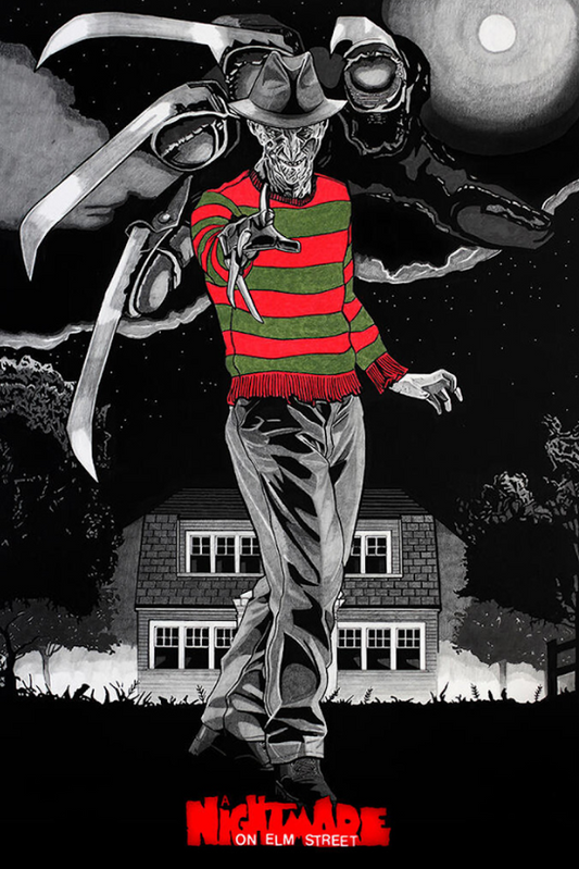 1984 A Nightmare on Elm Street Poster 24x36 | Freddy Krueger Horror Classic