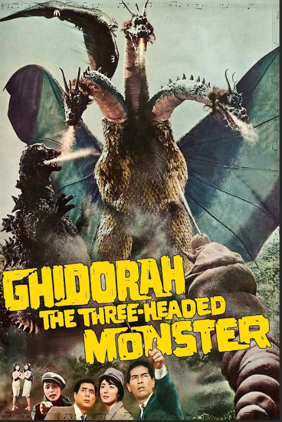 Ghidorah, the Three-Headed Monster 1964 Movie Poster 24x36 | Kaiju Classic | Epi