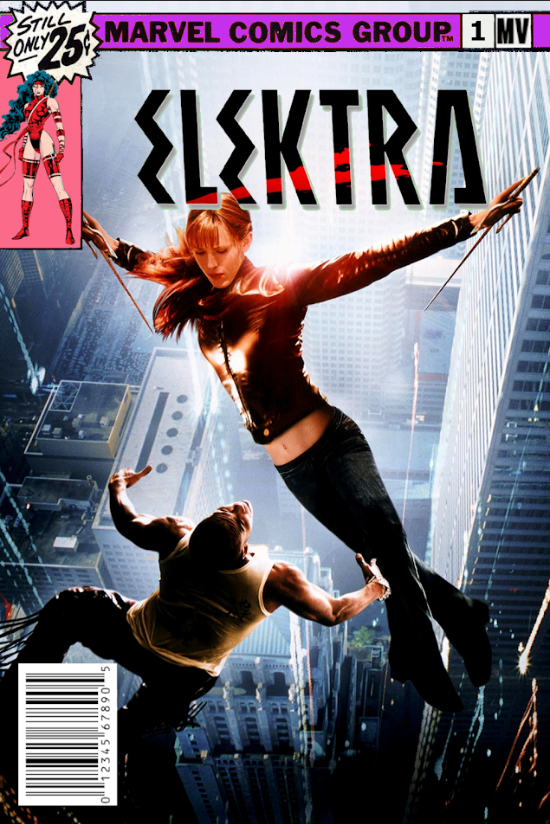 2005 Elektra Movie Poster 24x36 Action Adventure Superhero Film - PosterFire.com