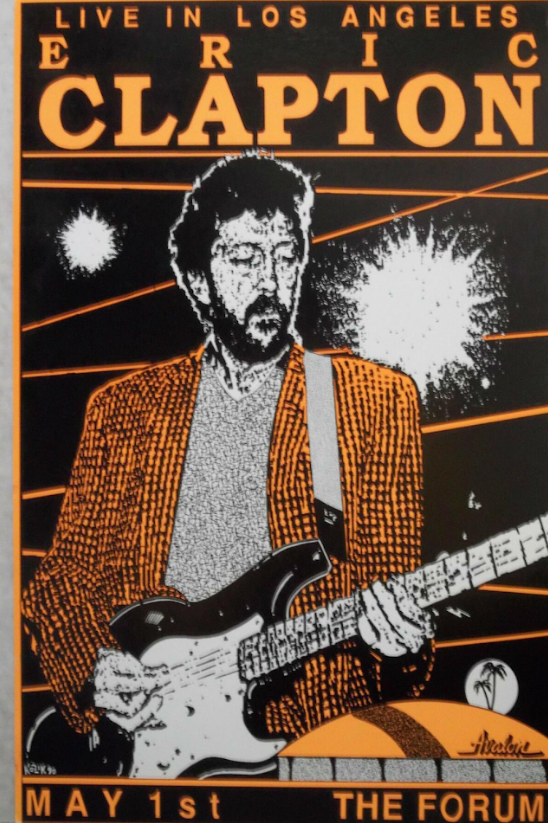 Eric Clapton Poster 24x36 Iconic Blues Rock Guitarist and Music Legend