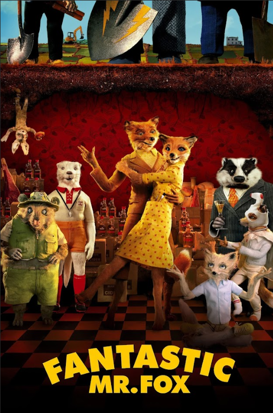 Fantastic Mr. Fox (2009) 24x36 Movie Poster Wes Anderson Animated Comedy Art