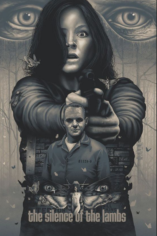 The Silence of the Lambs 1991 Movie Poster 24x36 - Anthony Hopkins Jodie Foster - PosterFire.com