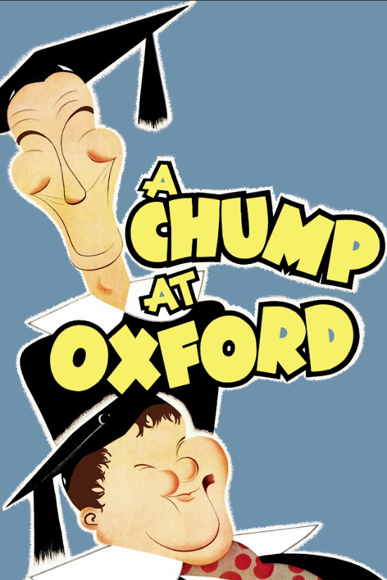 A Chump at Oxford (1940) Movie Poster - 24x36 | Laurel & Hardy | Classic Comedy - PosterFire.com