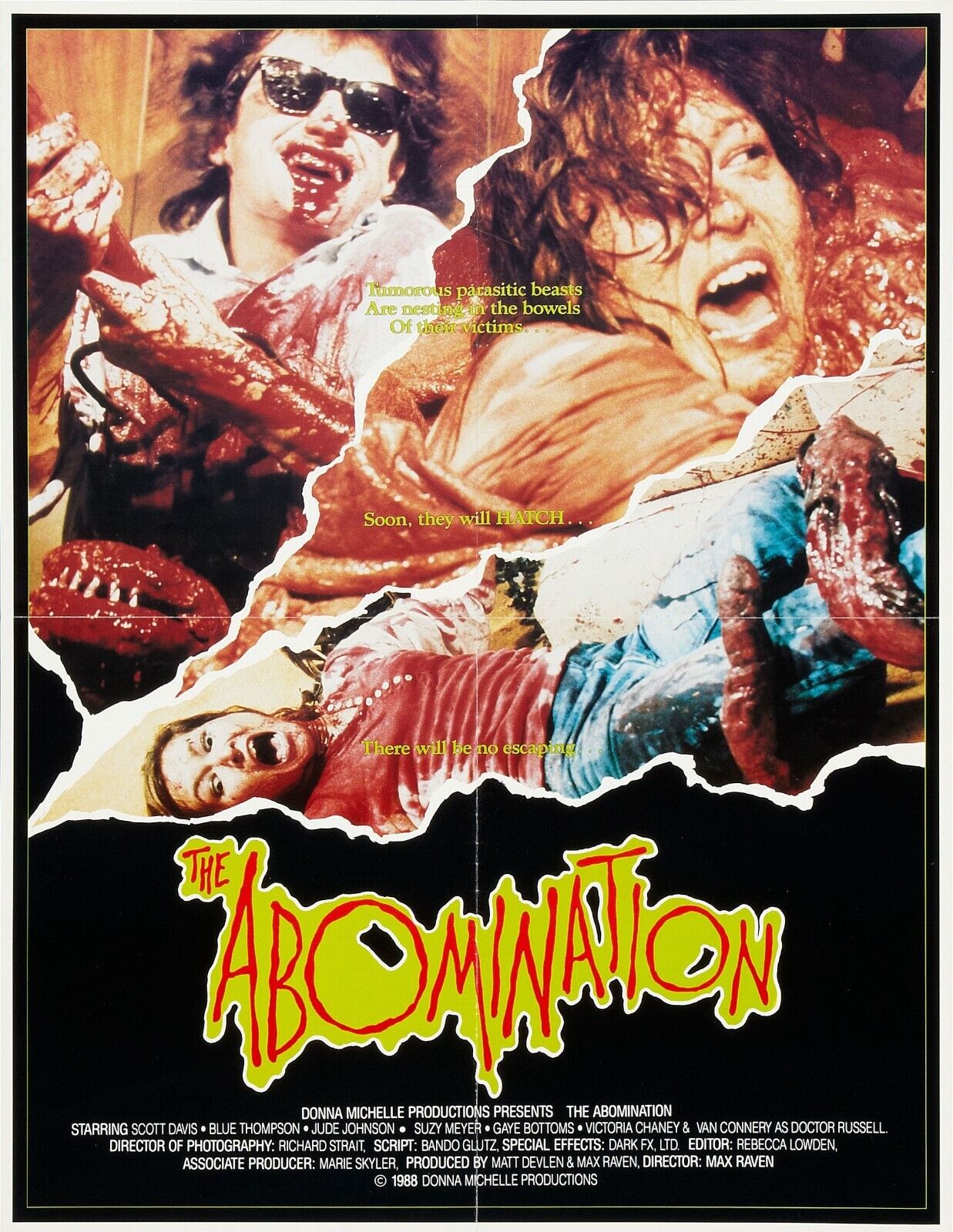 Abomination (1986) Movie Poster - Vintage Horror Cult Classic Collectible