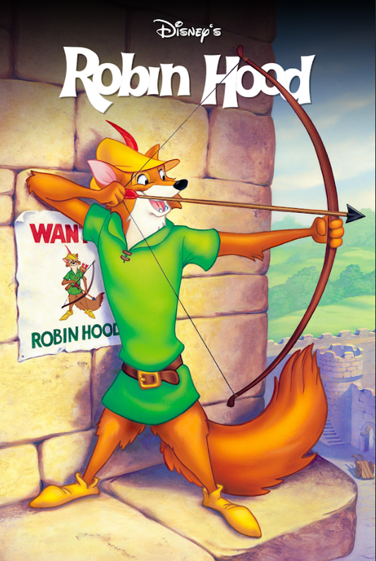 Robin Hood (1973) 24x36 Movie Poster, Disney Animated Classic, Rare Vintage Art - PosterFire.com