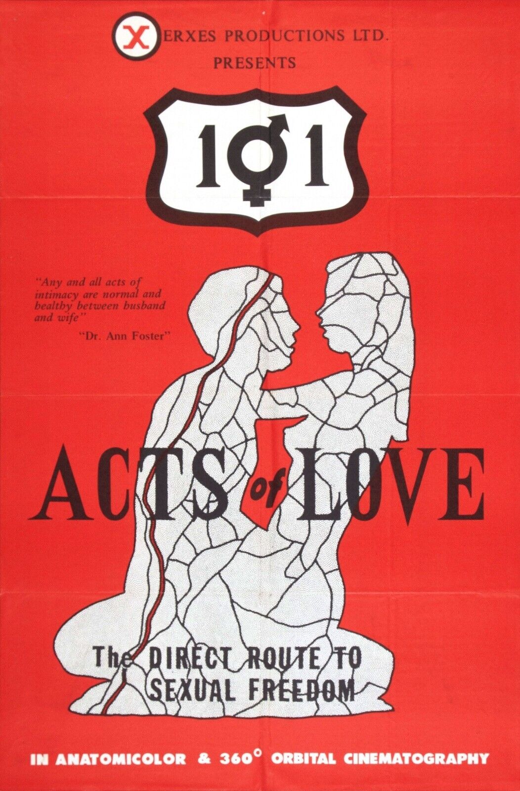 101 Acts of Love Movie Poster - Vintage Romantic Drama Collectible Art Print - PosterFire.com