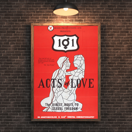 101 Acts of Love Movie Poster - Vintage Romantic Drama Collectible Art Print - PosterFire.com