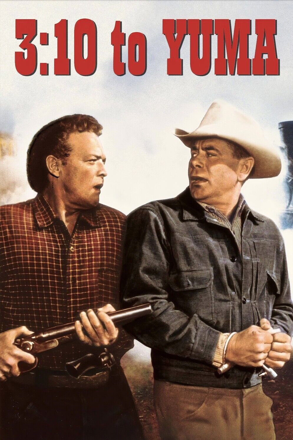 3:10 to Yuma Movie Poster - Glenn Ford & Van Heflin, 1957, 24x36 for Collectors!