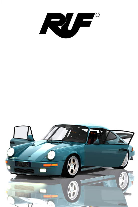 RUF 911 Yellowbird Poster 24x36 - Iconic Sports Car Classic High-Performance - PosterFire.com