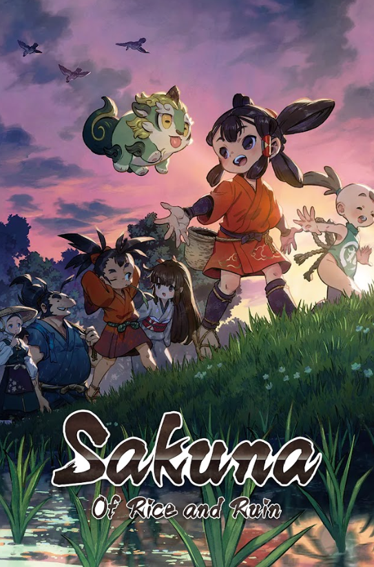 Sakuna: Of Rice and Ruin 2024 Poster 24x36 - Anime Sequel, Action RPG, Farming A