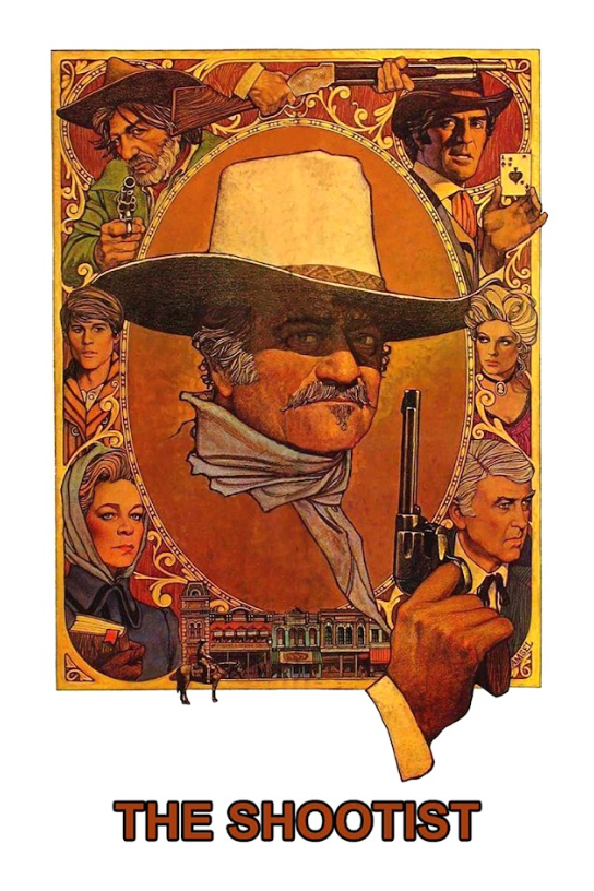 The Shootist 1976 Movie Poster 24x36 - Western Drama John Wayne Final Film Class - PosterFire.com