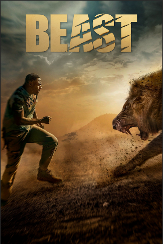 Beast 2022 Poster 24x36 - Idris Elba, Survival Thriller, Jungle Adventure - PosterFire.com