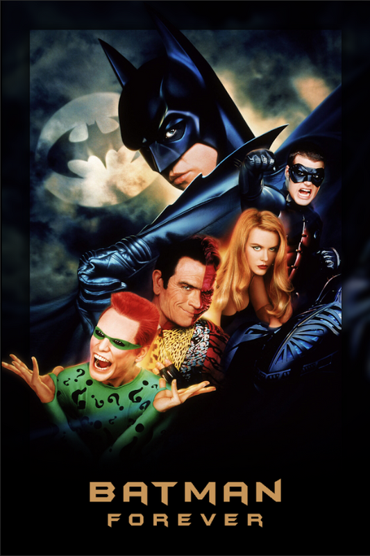 Batman Forever (1995) 24x36 Poster - Val Kilmer, Adventure Classic Film Poster - PosterFire.com