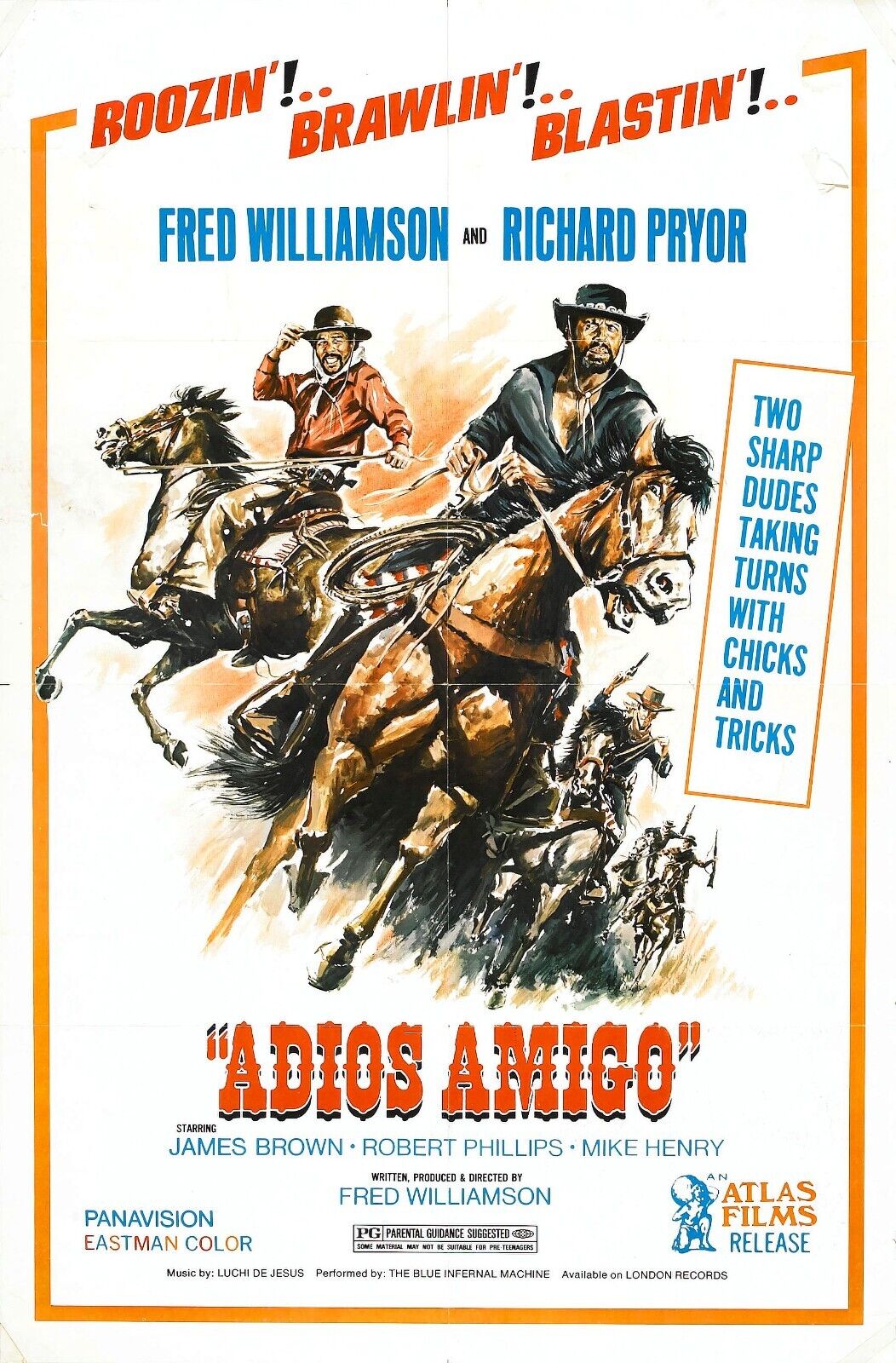 Adiós Amigo Movie Poster - Vintage Western Comedy Collectible Art Print - PosterFire.com