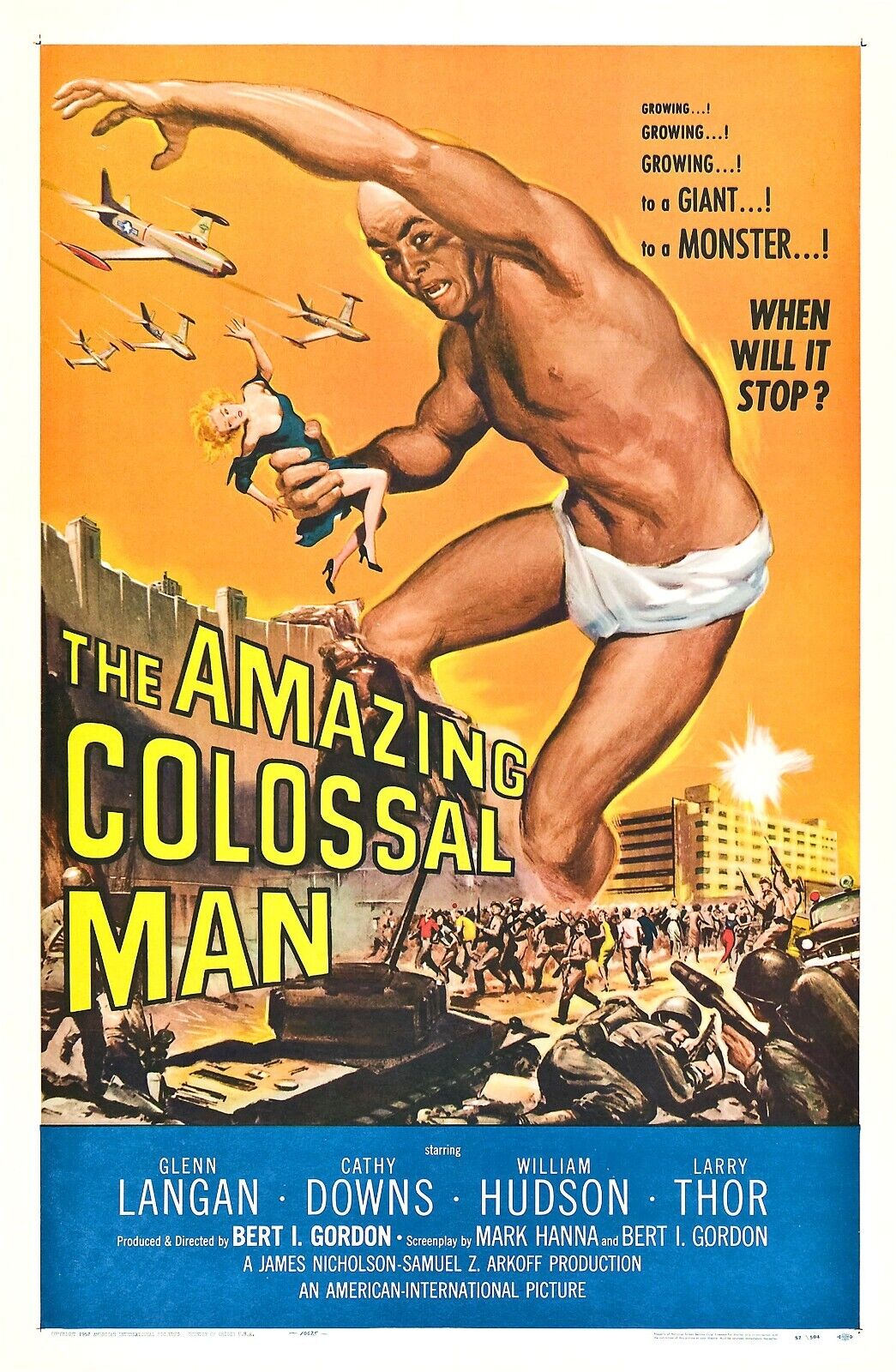 The Amazing Colossal Man Movie Poster - Vintage Sci-Fi Classic Collectible