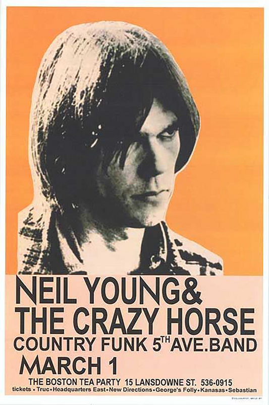 Neil Young Music Poster, Rock & Folk Legend, Vintage 70s Concert Art, Iconic Sin - PosterFire.com