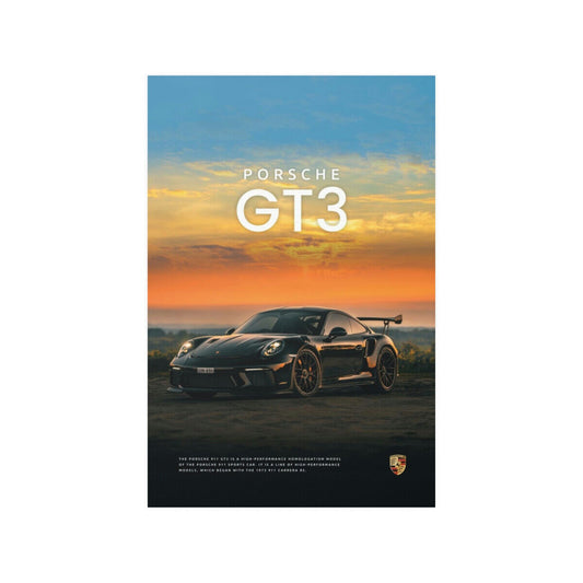 Porsche 911 gt3 wall poster 24x36 991 964 decor art germany gt2 gt4 rs garage - PosterFire.com