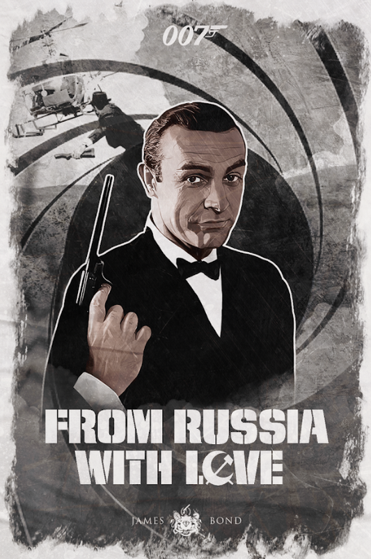 From Russia with Love 1963 Poster 24x36 - Sean Connery James Bond Spy Thriller - PosterFire.com