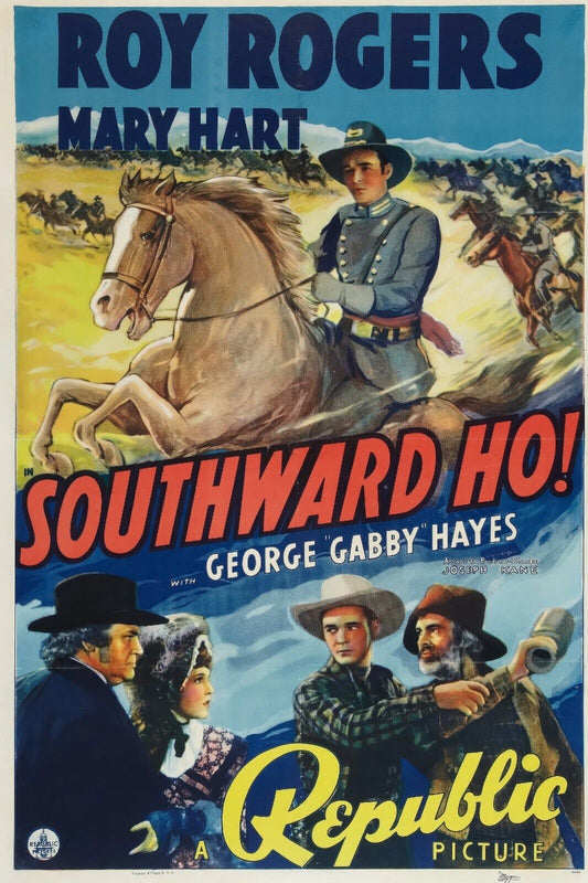 Southward Ho! 1939 Vintage Movie Poster 24x36 | Adventure Drama, Classic Western - PosterFire.com