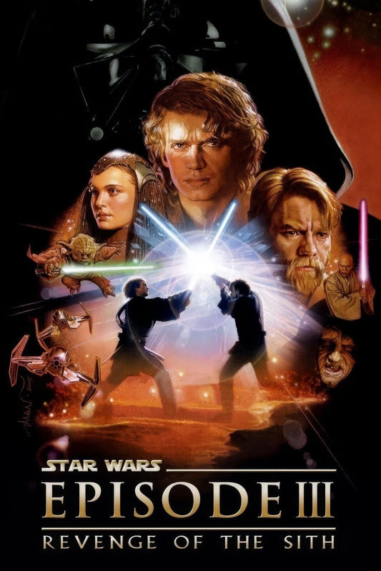 Star Wars Episode III 3 Poster 24x36 - Revenge of the Sith, 2005, 4K Ultra HD!