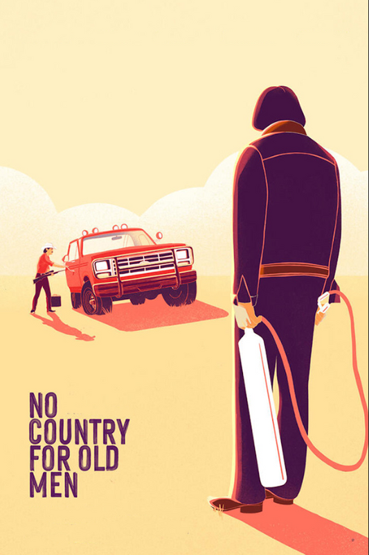 2007 No Country for Old Men Movie Poster 24x36 Oscar-Winning Crime Thriller