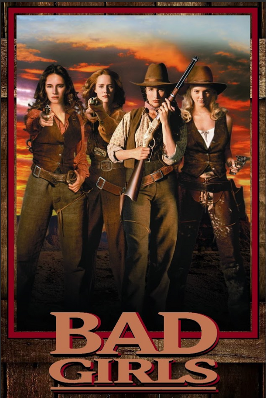 Bad Girls (1994) 24x36 Poster - Western Adventure, Female Outlaws Drew Barrymore