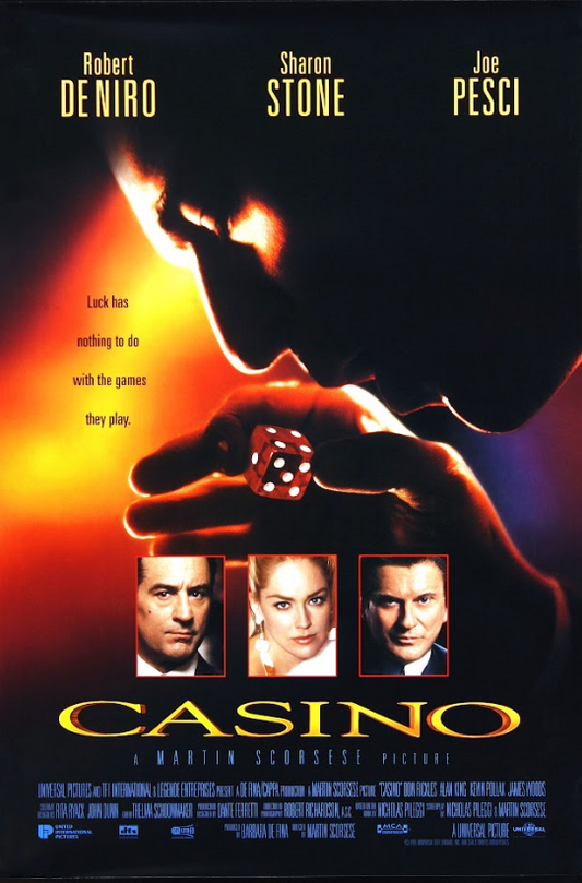 Casino (1995) Movie Poster 24x36 Classic Crime Drama, Scorsese Film, Vintage Art - PosterFire.com