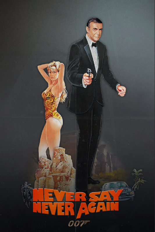 Never Say Never Again 1983 Movie Poster 24x36 - James Bond, Sean Connery's Retur - PosterFire.com