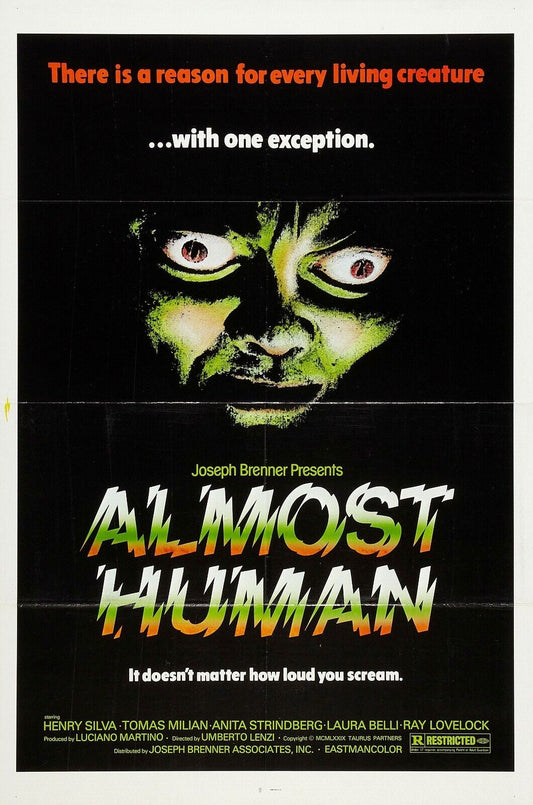 Almost Human Movie Poster - Vintage Sci-Fi Thriller Collectible Art Print