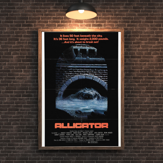 Alligator Movie Poster - Vintage Horror Cult Classic Collectible Art Print