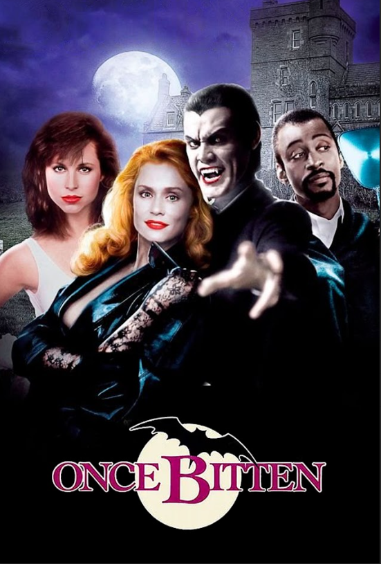 Once Bitten 1985 Movie Poster 24x36 - Jim Carrey, Vampire Comedy, 80s Teen Roman - PosterFire.com