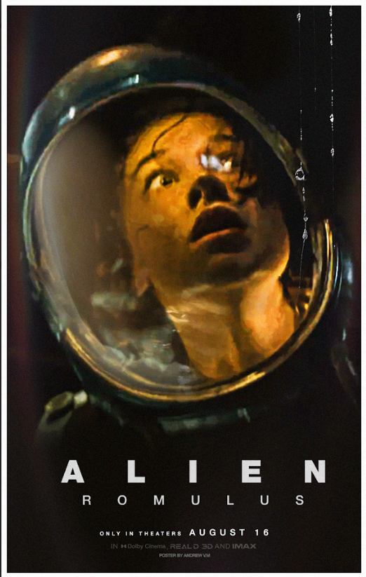 Alien Romulus Teaser Poster 2024 24x36 - Sci-Fi Horror, AndrewVM Art, Alien Saga