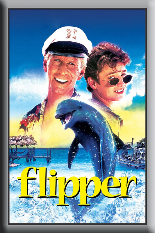 Flipper 1996 Movie Poster 24x36 - Family Adventure Dolphin Classic