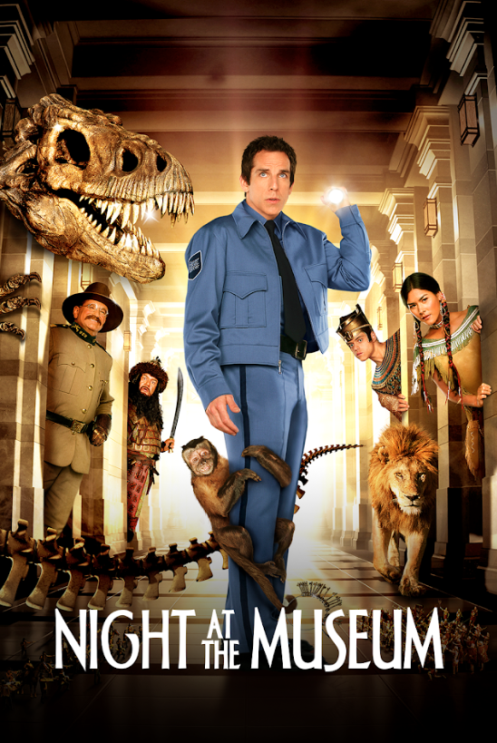 Night at the Museum 2006 Movie Poster 24x36 - Ben Stiller, Family Adventure, Mus - PosterFire.com