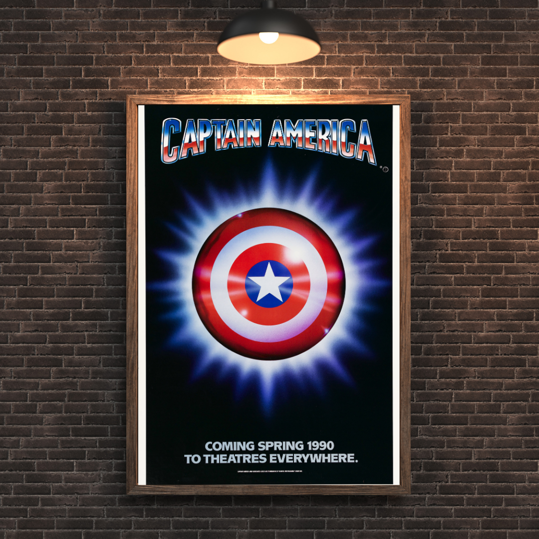 American Hero: Vintage Captain America (1990) Movie Poster - PosterFire.com