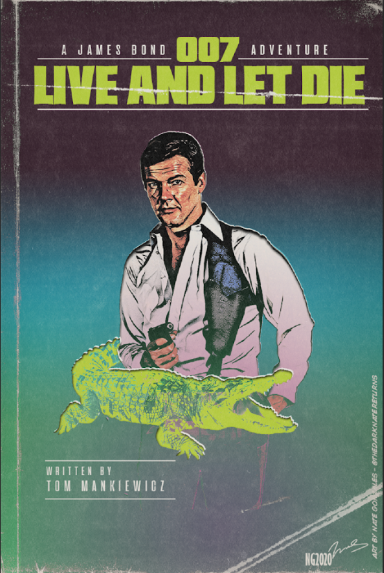 Live and Let Die (1973) Movie Poster 24x36 James Bond Classic, Roger Moore