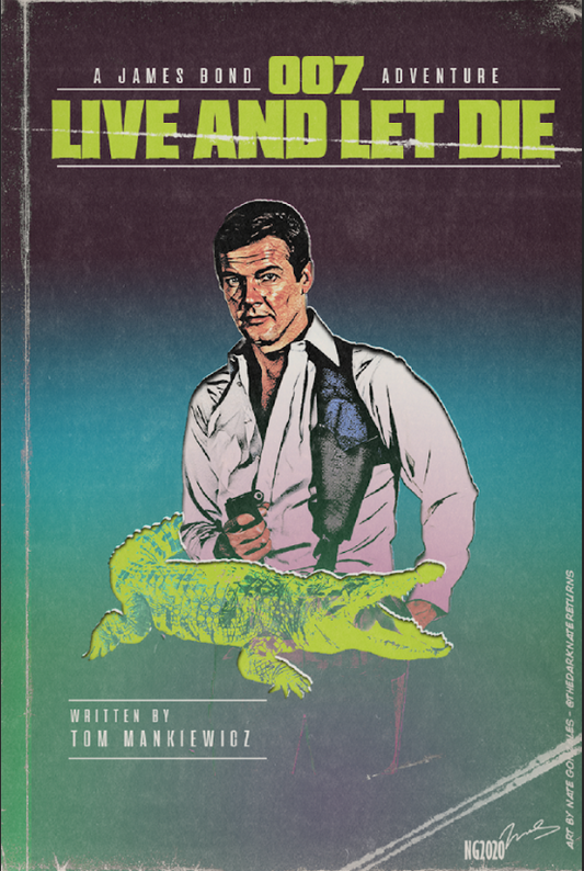 Live and Let Die (1973) Movie Poster 24x36 James Bond Classic, Roger Moore