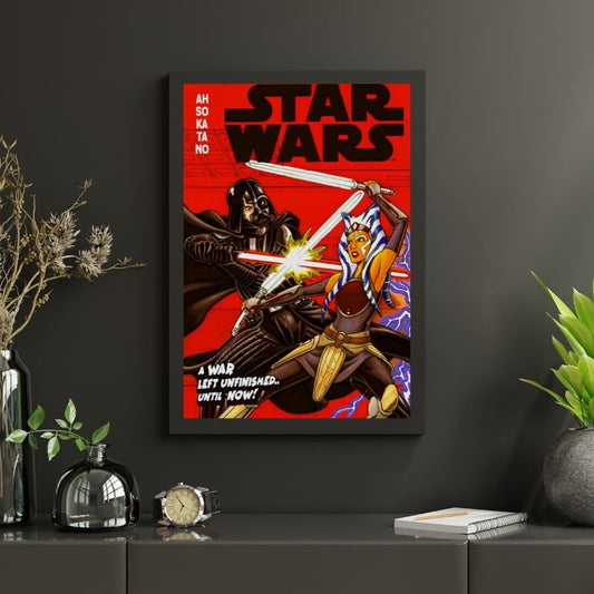 star wars Ashoka comic poster 24x36 disney yoda Mando vader andor r2d2 yoda - PosterFire.com