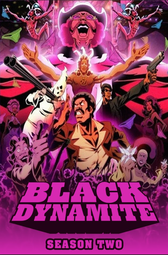 Black Dynamite (2012) - Season 2 24x36 Poster - Animated Comedy Cult Classic Art