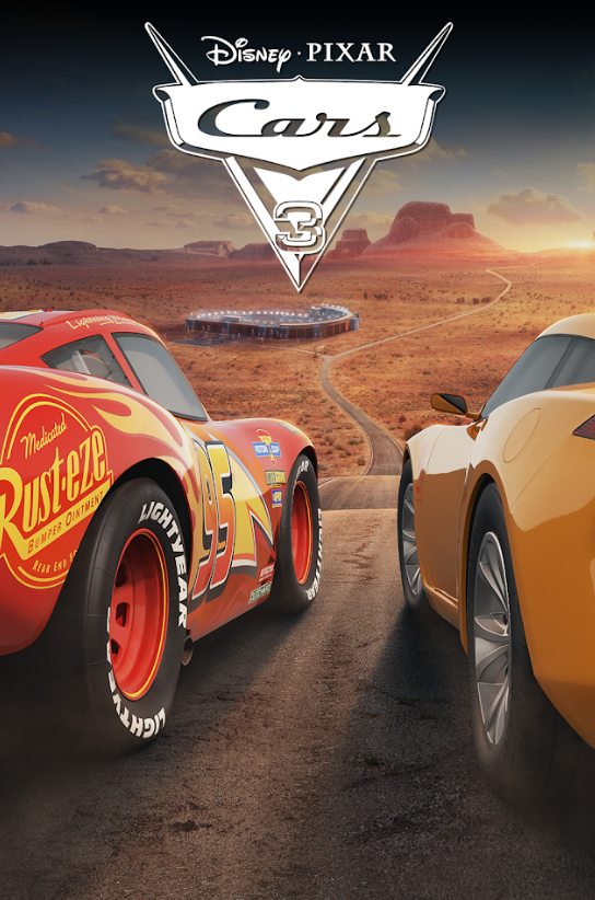 Cars 3 2017 Poster 24x36 - Pixar Animated Racing Adventure Lightning McQueen - PosterFire.com