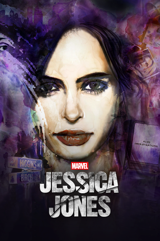 Marvel's Jessica Jones (2015) Poster 24x36 Superhero Drama, Dark and Gritty